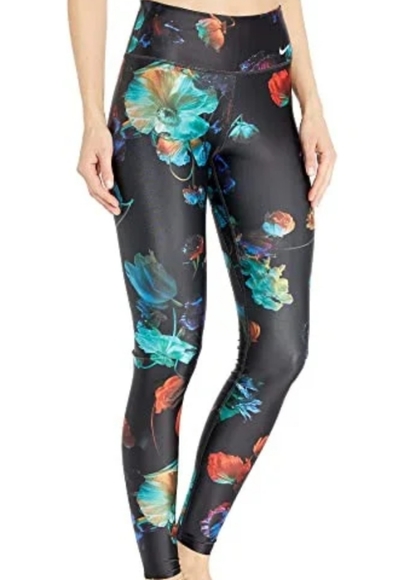 nike power floral leggings